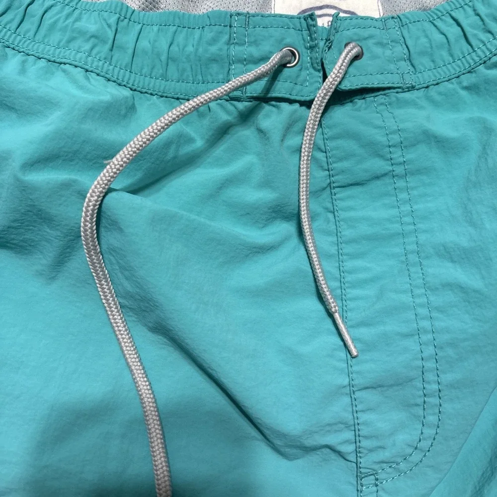 Life is Good Cargo Style Turquoise Board Shorts Lined Swim Trunks Men's XXL/TTG